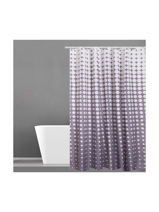 Anna Riska 507 Shower Curtain 180x200cm Μωβ 425427