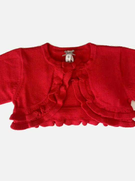 Mayoral Girls Bolero Jacket with Buttons Red