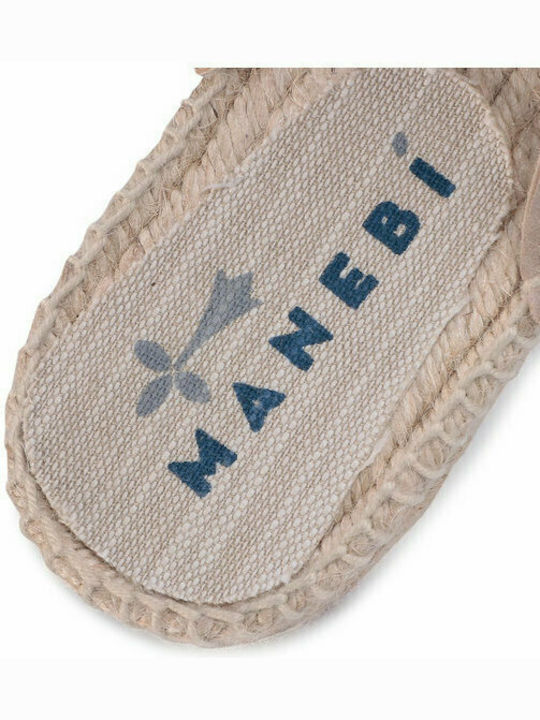 Flach Wildleder Mules in Braun Farbe