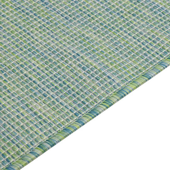 vidaXL Outdoor Runner Turquoise 80x150cm