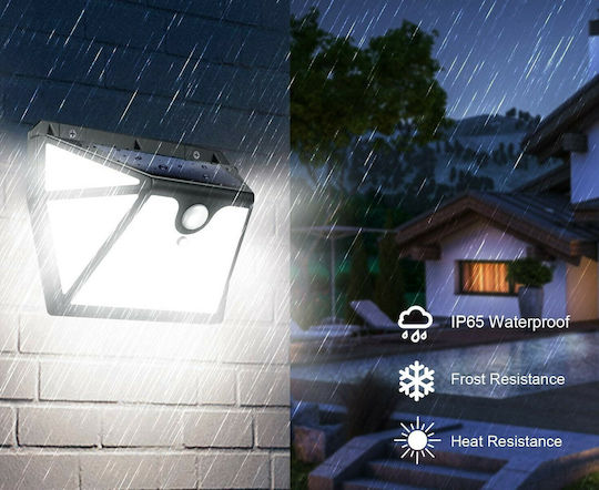 RayTech SL210 Wandmontiert Solarleuchte 2000lm mit Bewegungssensor und Fotokontakt