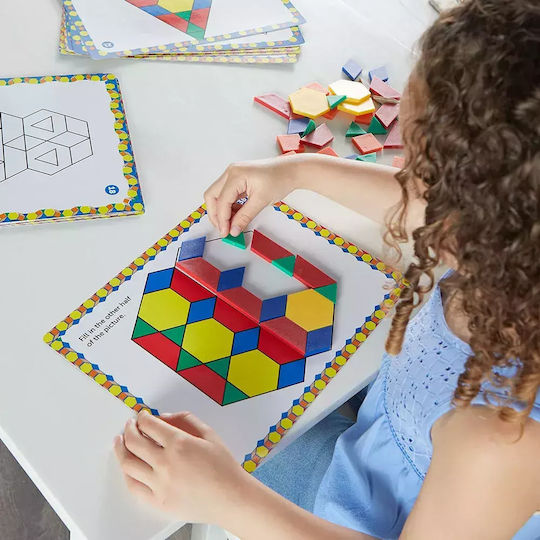 Learning Resources Παιχνίδι Κατασκευών Χάρτινο Pattern Block Activity Set για Παιδιά 4+ Ετών
