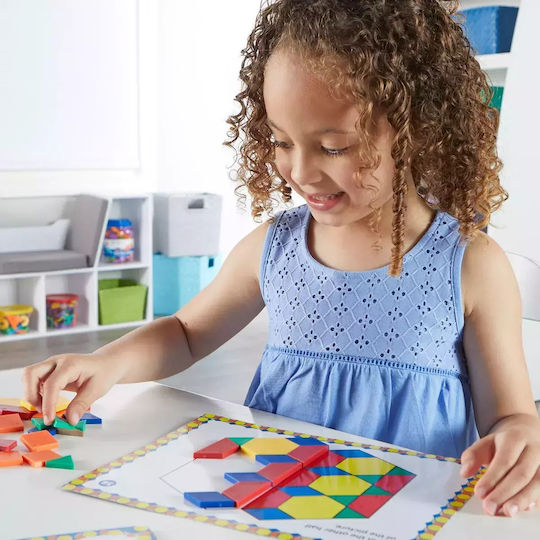 Learning Resources Παιχνίδι Κατασκευών Χάρτινο Pattern Block Activity Set για Παιδιά 4+ Ετών