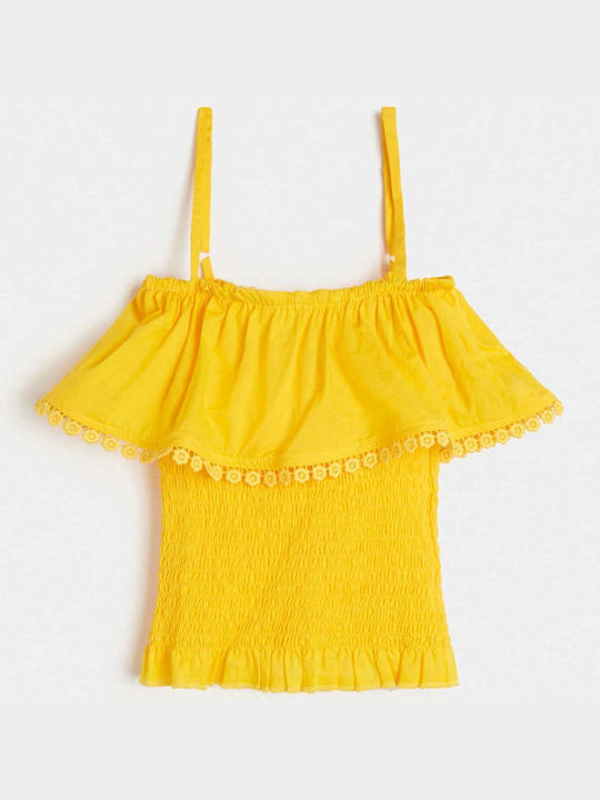 Guess Kids' Blouse Sleeveless Yellow