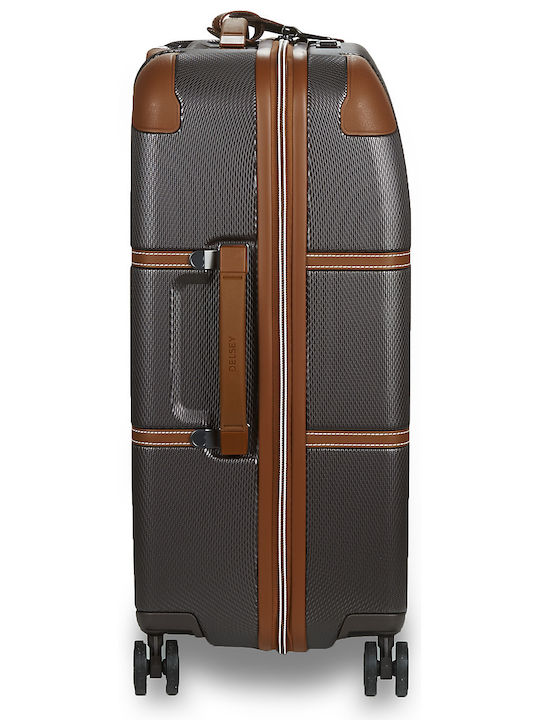 Delsey Chatelet Air 2.0 Medium Hard Brown Suitcase With 4 Wheels Height 66.5cm