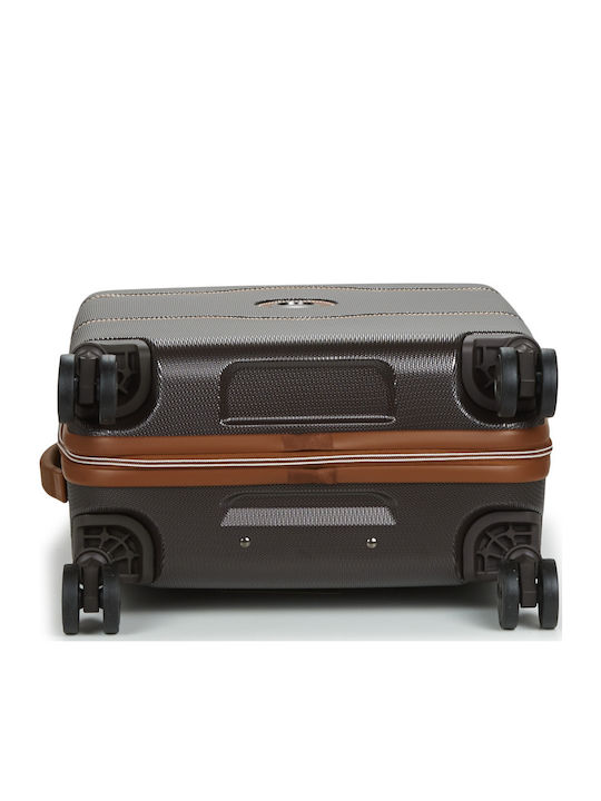 Delsey Chatelet Air 2.0 Slim Cabin Hard Brown Suitcase with 4 Wheels Height 55cm