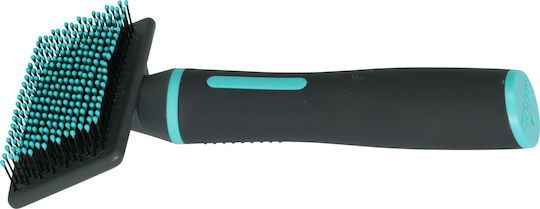 Zolux ANAH Super Brush Large for Misc Hair Lengths for Coat Grooming Turquoise