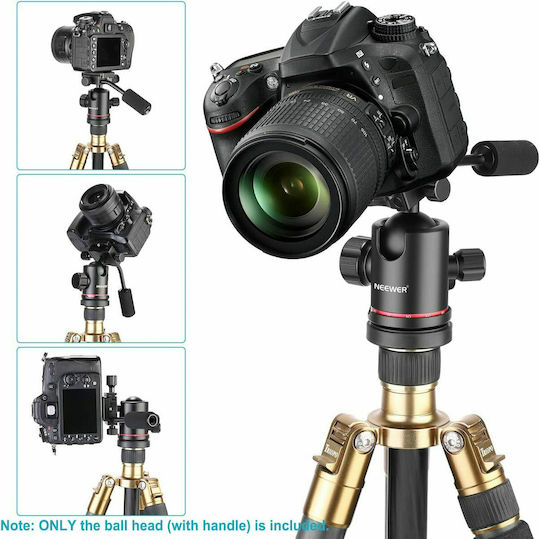 Neewer 360 Degree Panoramic Tripod Ball Head with Handle and 1/4" Screw Plate Κεφαλή - Φωτογραφική