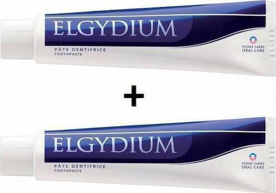 Elgydium Antiplaque Toothpaste for Plaque Removal 2x100ml