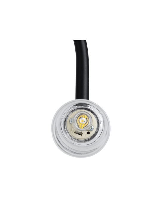 GloboStar Flora Modern Lamp Bathroom with Socket G9 Black 31x12cm