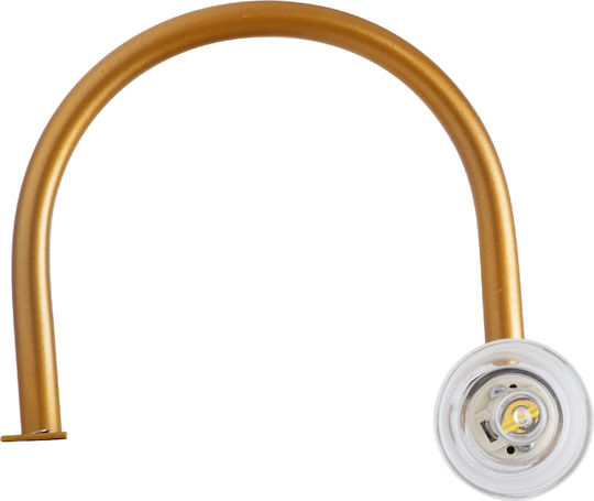 GloboStar Flora Modern Lamp Bathroom with Socket G9 Copper 31x12cm
