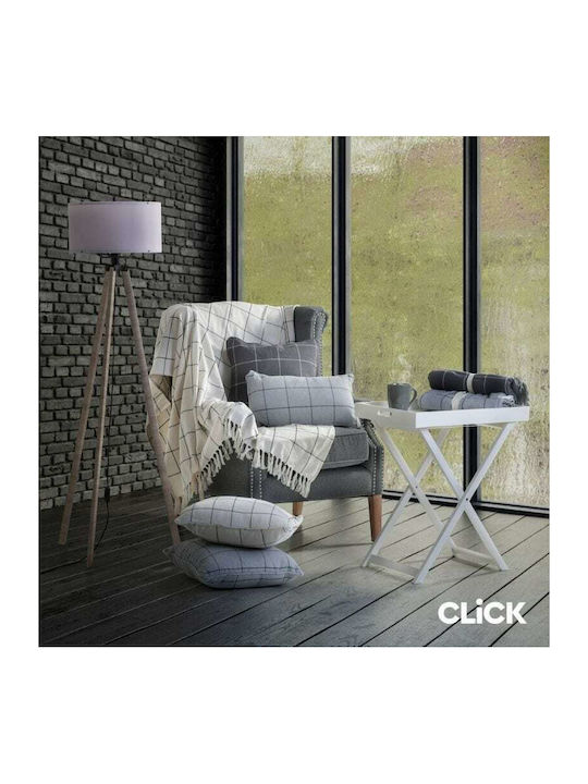 Click Armchair Throw 130x160cm Light grey