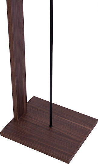 HomeMarkt Floor Lamp H150xW38cm. with Socket for Bulb E27 Black
