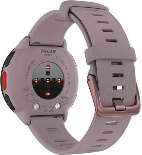 Polar Pacer 45mm Smartwatch with Heart Rate Monitor (Purple Dusk)