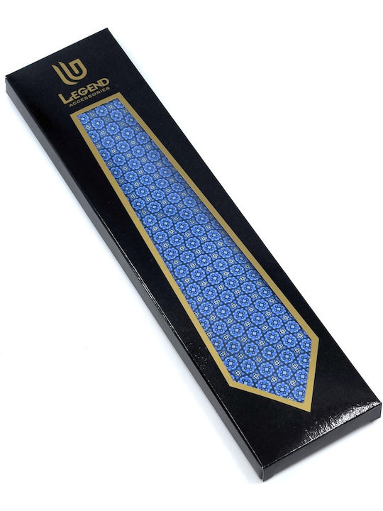 Legend Accessories Cravată pentru Bărbați Mătase Tipărit în Culorea Albastru deschis