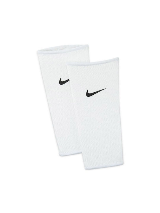 Nike Guard Lock Leg Sleeves για Επικαλαμίδες Ποδοσφαίρου Λευκά