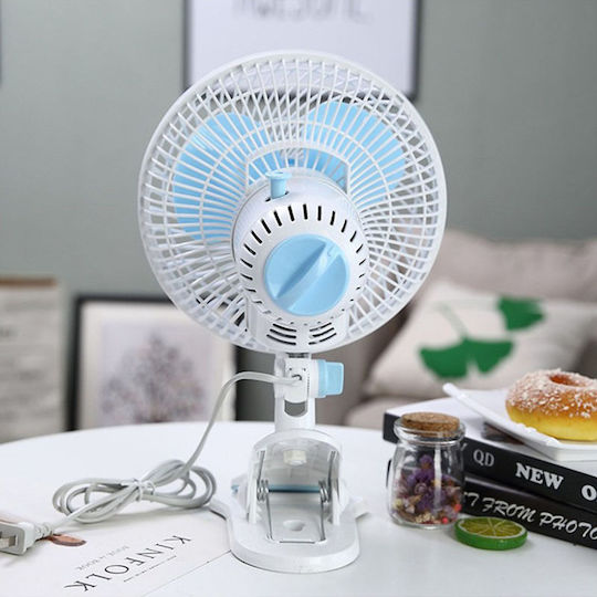 Electric Fan 20W Portable 3 in 1 Rotating Fan With Support Peg White 40000402