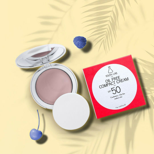 Youth Lab. Oil Free Αντηλιακή Πούδρα Προσώπου SPF50 με Χρώμα Medium 10gr