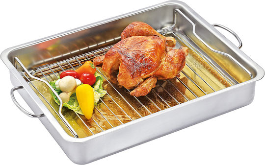 Kuchenprofi Stainless Steel Baking Pan with Non-Stick Coating 40x32cm