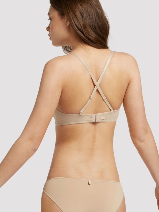 Balconette Balconette Bra without Padding Underwire Beige