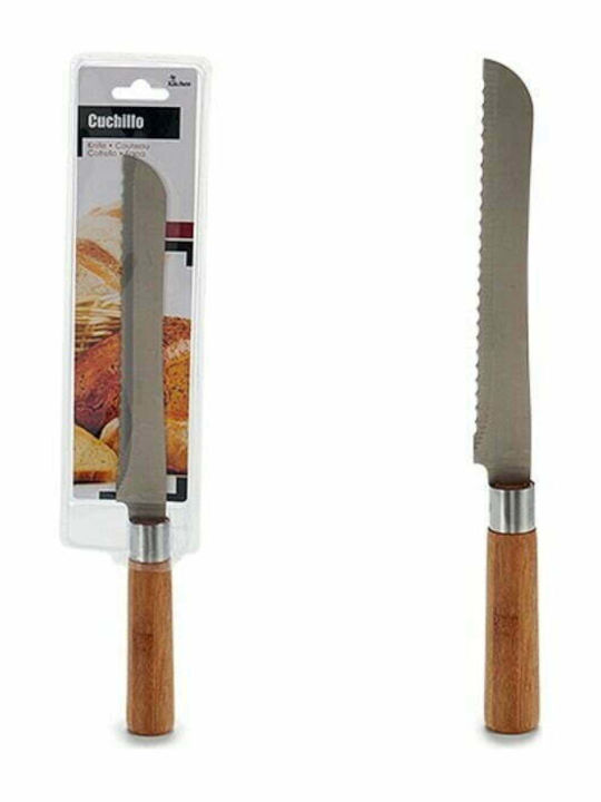 BigBuy Messer Brot aus Edelstahl 32.5cm S3602158 1Stück