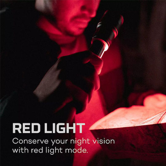Nebo Επαναφορτιζόμενος Φακός LED IPX4 Διπλής Λειτουργίας με Μέγιστη Φωτεινότητα 500lm Franklin Slide