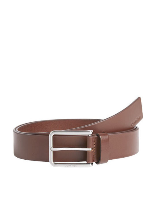 Calvin Klein Men's Belt Leather Brown