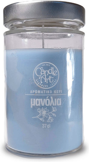 Candle n'Art Αρωματικό Κερί σε Βάζο με Άρωμα Με Αιθέρια Έλαια Μανόλιας 370gr