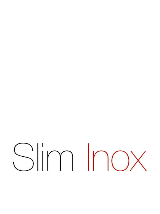 HIlang Italian Group Slim Line Αναμεικτική Μπαταρία Νιπτήρα Ψηλή Inox Ασημί