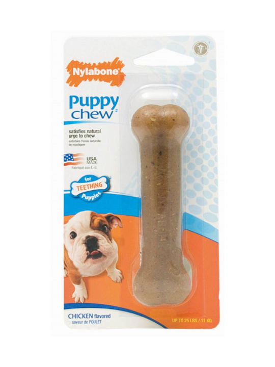 Nylabone Puppy Chicken Παιχνίδι Κόκκαλο Μασητικό Small Καφέ Nylabone Puppy Chicken Παιχνίδι Κόκκαλο Μασητικό Small Καφέ