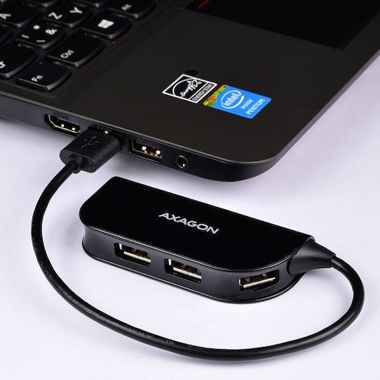 Axagon Hub 4 Θυρών USB 2.0 με σύνδεση USB-A
