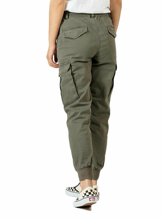 REELL REFLEX PANTALONI CARGO PENTRU FEMEI CU NERVURI OLIVE