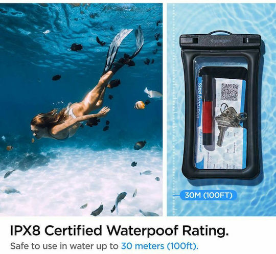 Spigen A610 Waterproof Case up to 6.8" Black AMP04527