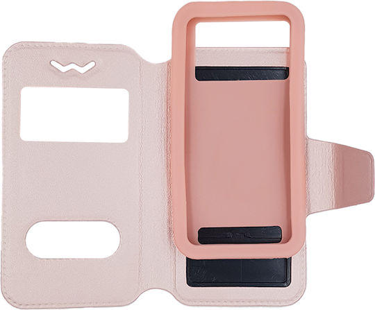 Universal S-View Book Case up to 3.3" Rose Gold