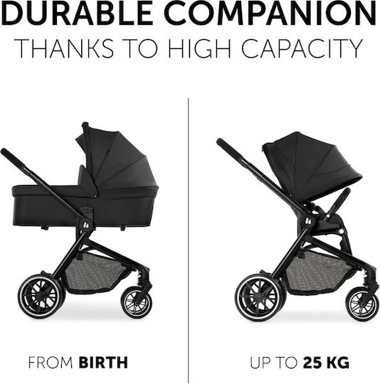Hauck Move So Simply Set Verstellbar 2 in 1 Baby Kinderwagen Geeignet für Neugeborene Schwarz