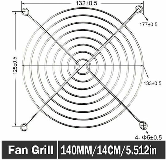2717 Schutzhülle für Ventilator Silber