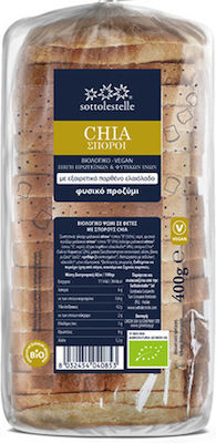 Sottolestelle Toast Bread Wheat σε Φέτες με Σπόρους Chia 400gr 1pcs