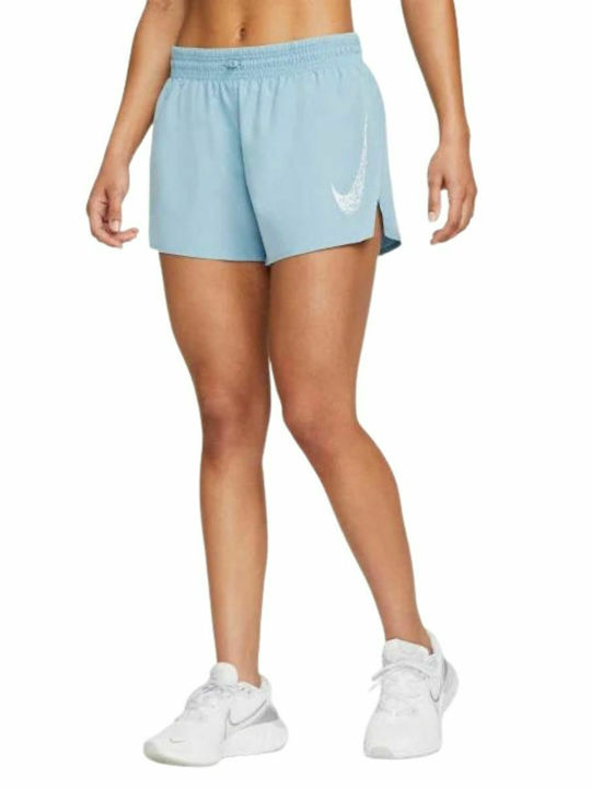 SWOOSH Women's Sporty Shorts Dri-Fit Light Blue