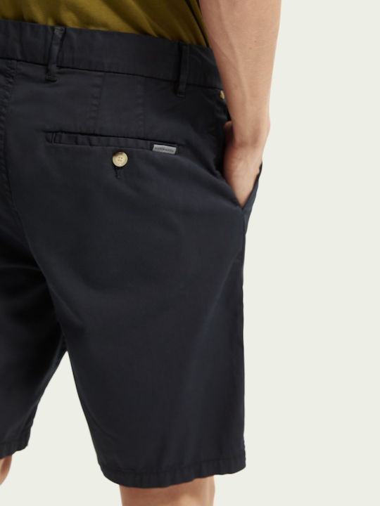 Stuart Men's Chino Slim Fit Shorts Navy Blue
