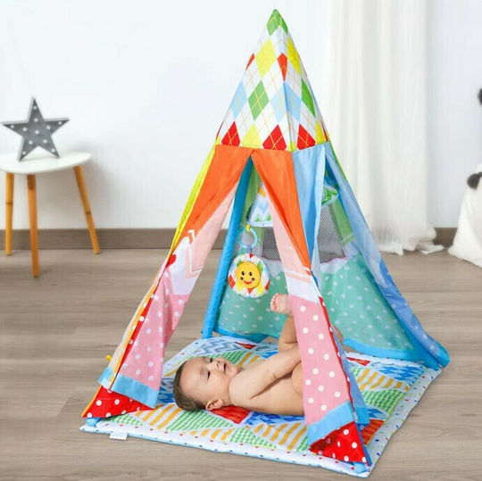 Kiokids Детски шатър Индийски Тeepee палатка Цветна