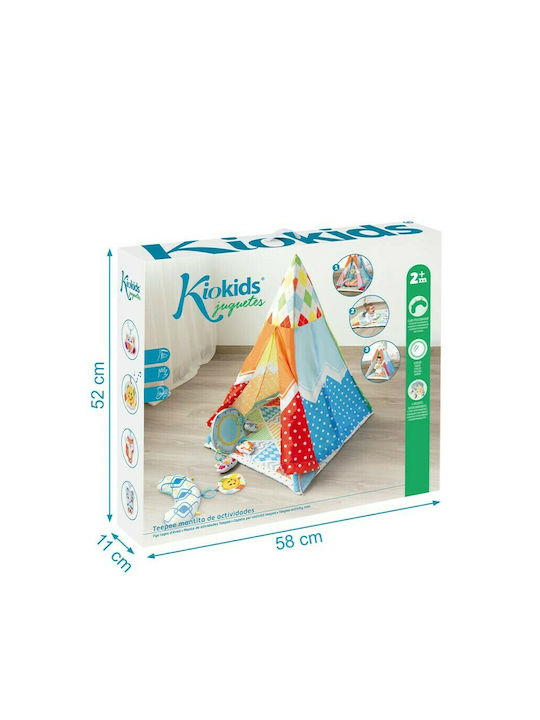Kiokids Детски шатър Индийски Тeepee палатка Цветна