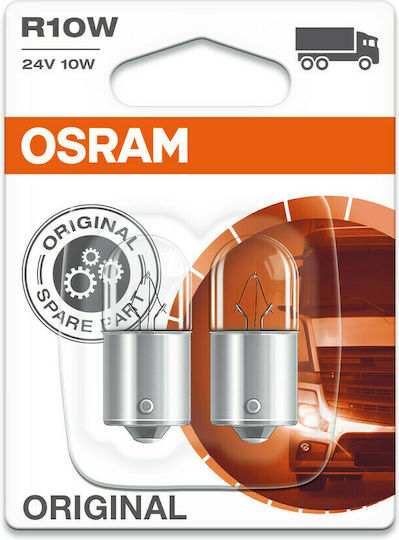 Osram Λάμπες Αυτοκινήτου Original Line R10W 24V 10W 2τμχ