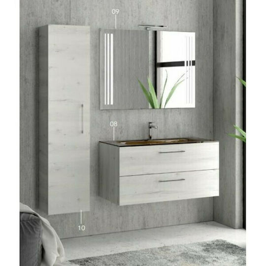 Karag Elsa 100 Шкаф без Мивка Мат Лак Д98.5xШ48xВ45см Зелен