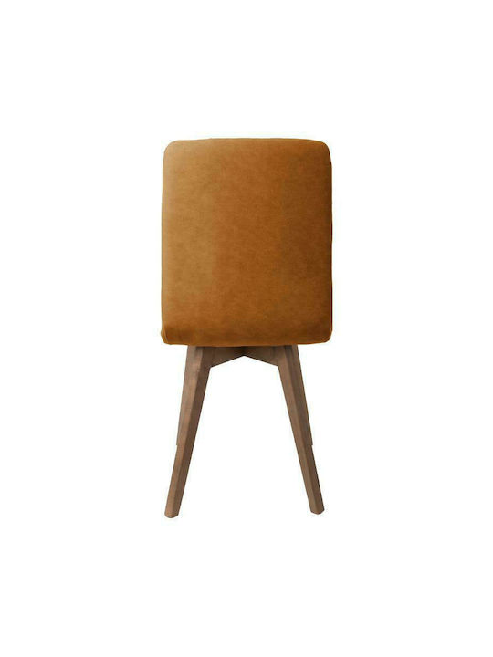 T-17 Dining Room Fabric Chair Yellow 42x48x87cm