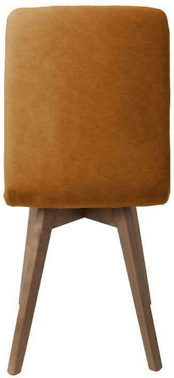 T-17 Dining Room Fabric Chair Yellow 42x48x87cm