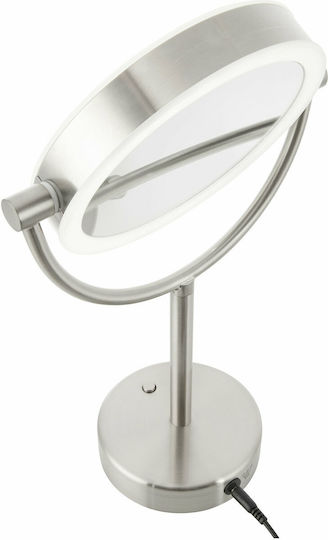Sencor Makeup Mirror Tabletop with Light 18x36cm Silver