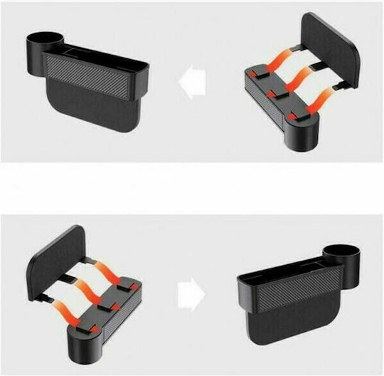 Carman Car Cup Holder Multiple use 1 Position for Seat Back in Black Color