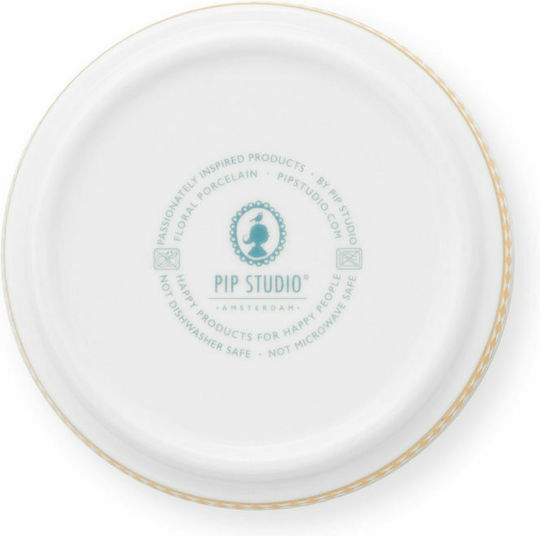 PiP Studio La Majorelle Plate Desert made of Porcelain Pink with Diameter 9cm