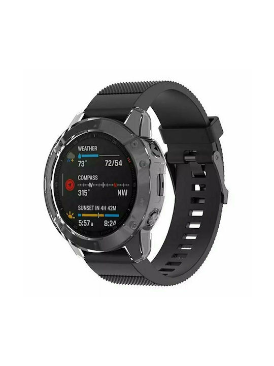 Tech-Protect Defense Θήκη Σιλικόνης σε Μαύρο χρώμα για το Garmin Fenix 7S