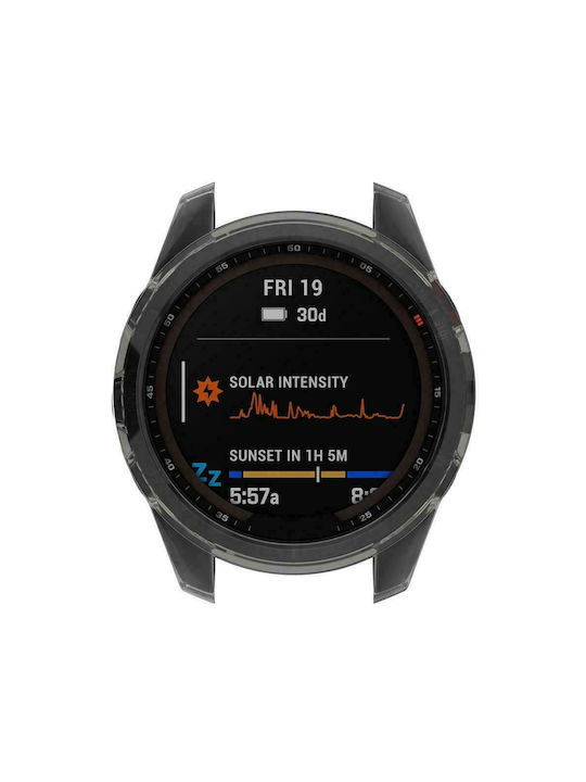 Tech-Protect Defense Θήκη Σιλικόνης σε Μαύρο χρώμα για το Garmin Fenix 7S